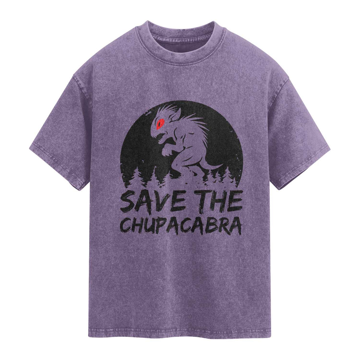 Chupacabra Washed Cotton T-Shirt Funny Cryptid Save The Goat Sucker Gift