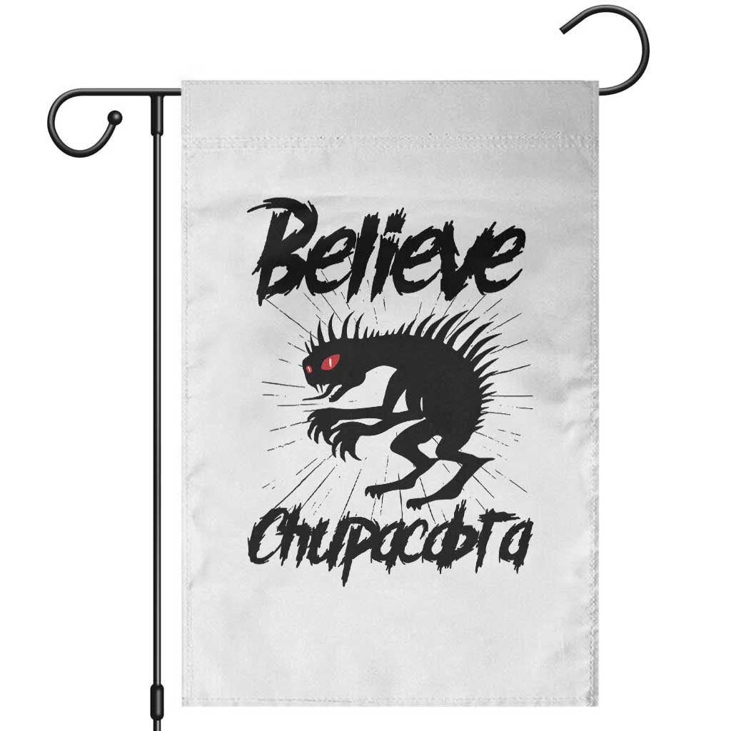 Urban Legends And Mystery Gift Garden Flag Believe Chupacabra TS12 White Print Your Wear