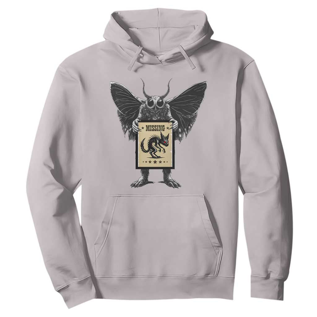Mothman Missing Chupacabra Hoodie Funny Cryptid Gift TS12 Ice Gray Print Your Wear