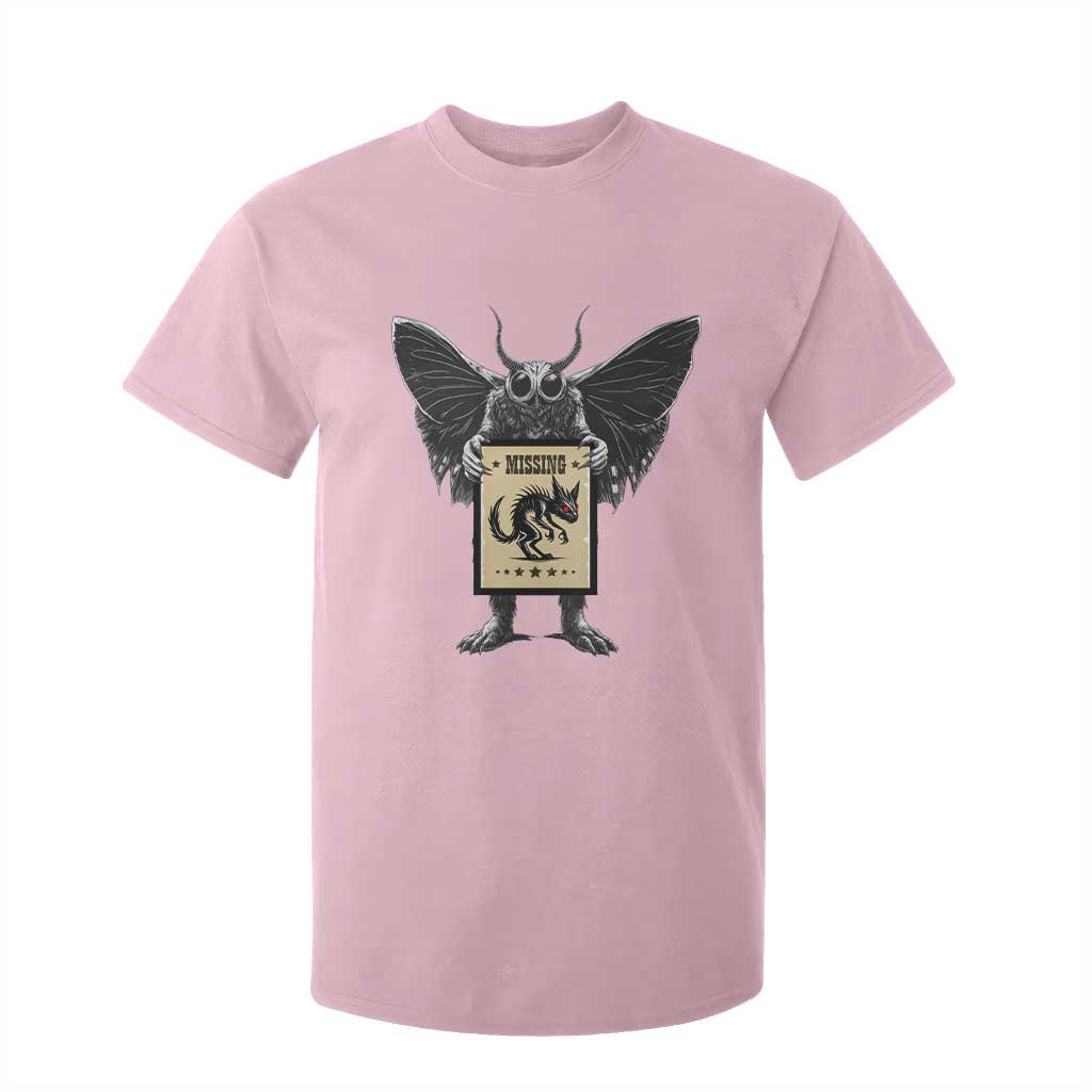 Mothman Missing Chupacabra T Shirt For Kid Funny Cryptid Gift TS12 Light Pink Print Your Wear