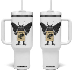 Mothman Missing Chupacabra Tumbler With Handle Funny Cryptid Gift TS12 One Size: 40 oz White Print Your Wear
