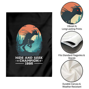 Chupacabra Garden Flag Gothic Humor Hide And Seek Champion Gift TS12 Print Your Wear