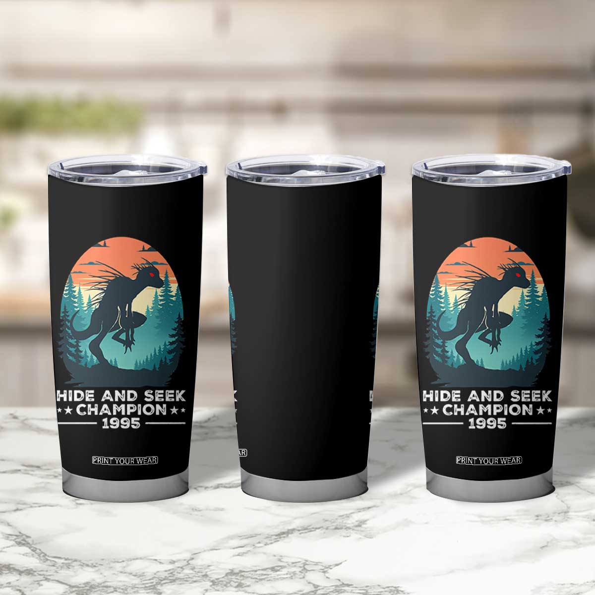 Chupacabra Tumbler Cup Gothic Humor Hide And Seek Champion Gift TS12 Print Your Wear