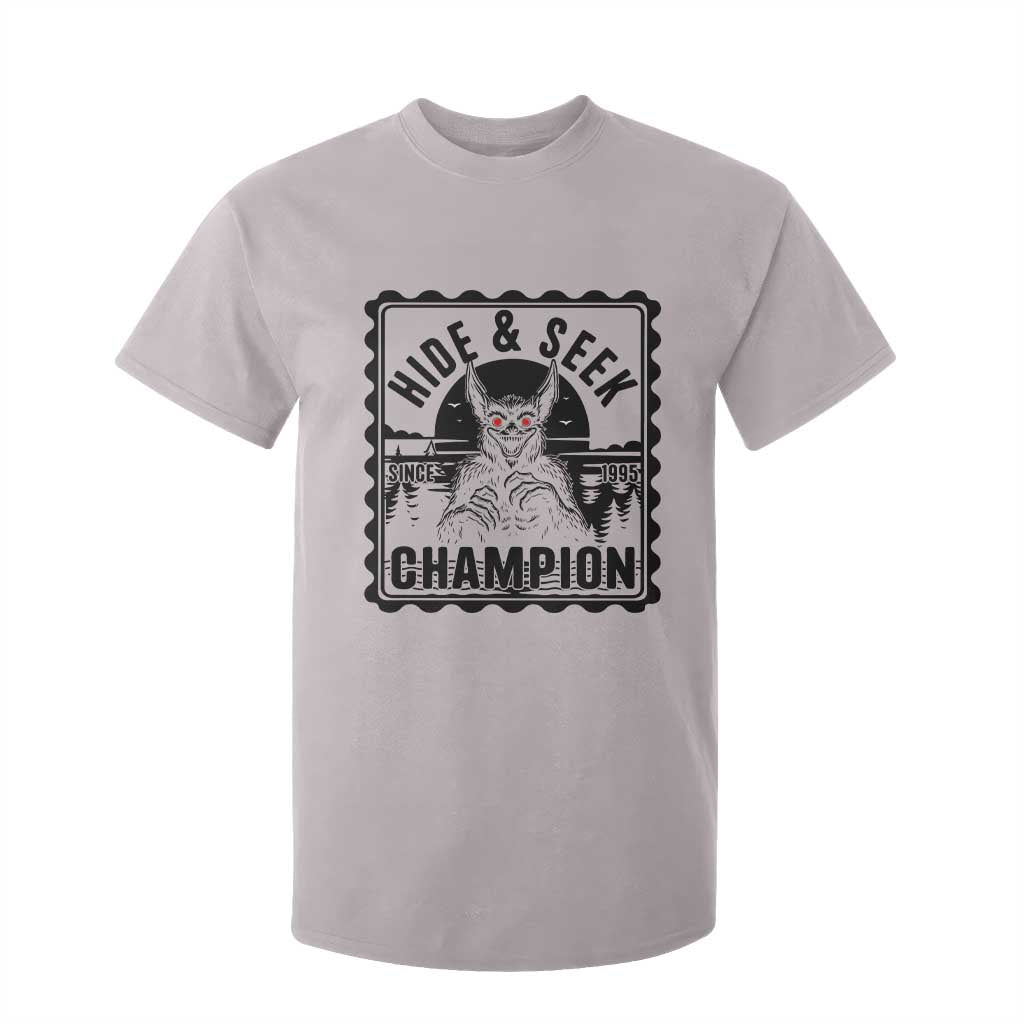Chupacabra Hide And Seek Champion Since 1995 T Shirt For Kid Cryptid Gift TS12 Ice Gray Print Your Wear
