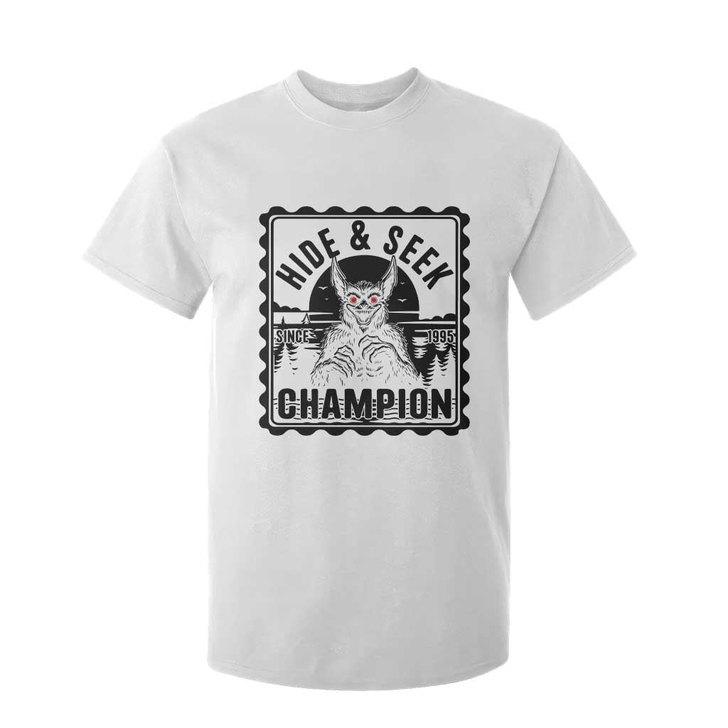 Chupacabra Hide And Seek Champion Since 1995 T Shirt For Kid Cryptid Gift TS12 White Print Your Wear