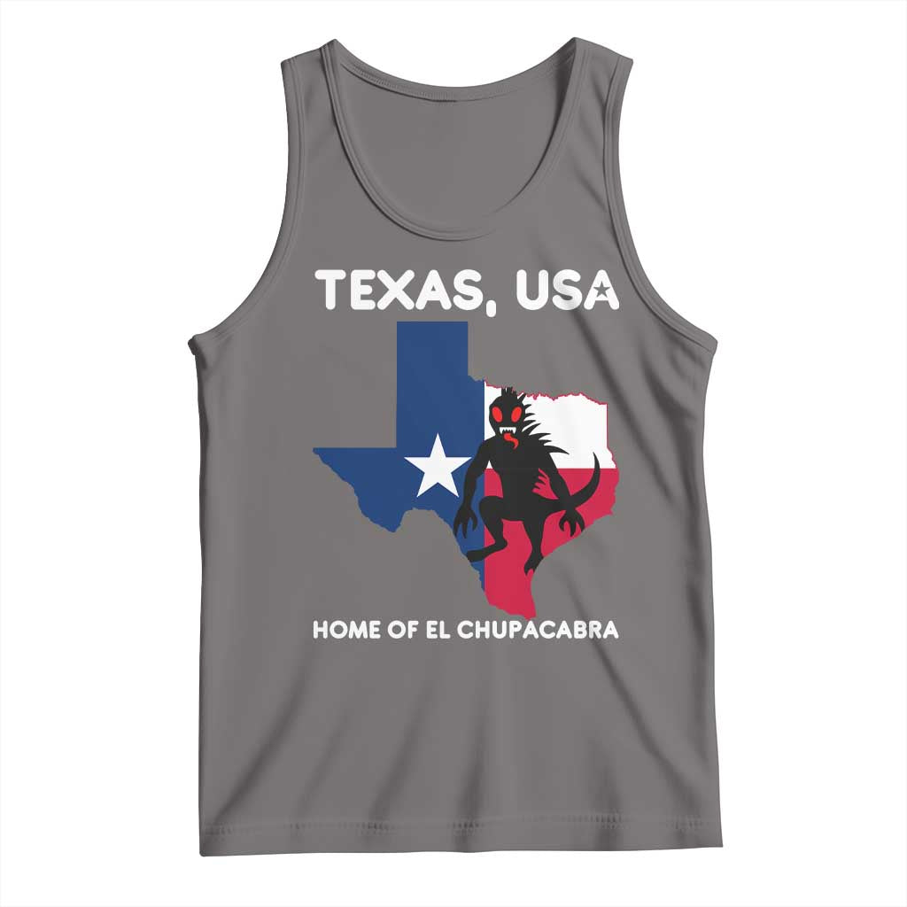 Chupacabra Texas Tank Top Home Of El Chupacabra Gothic Horror Gift TS12 Deep Heather Print Your Wear