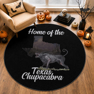 Chupacabra Round Rug Home Of The Texas Gothic Folklore Gift