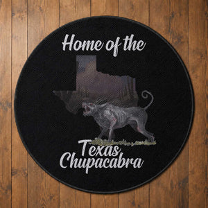 Chupacabra Round Rug Home Of The Texas Gothic Folklore Gift