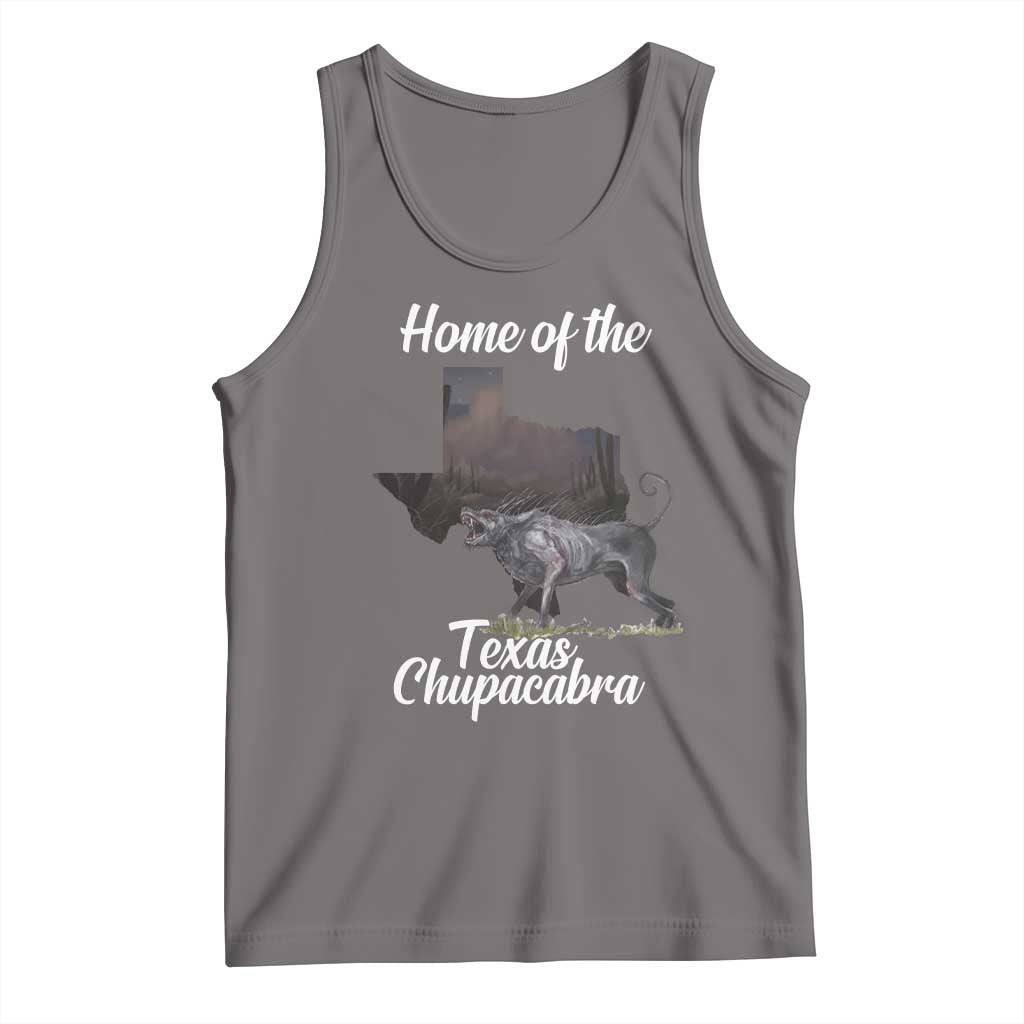 Chupacabra Tank Top Home Of The Texas Gothic Folklore Gift TS12 Deep Heather Print Your Wear