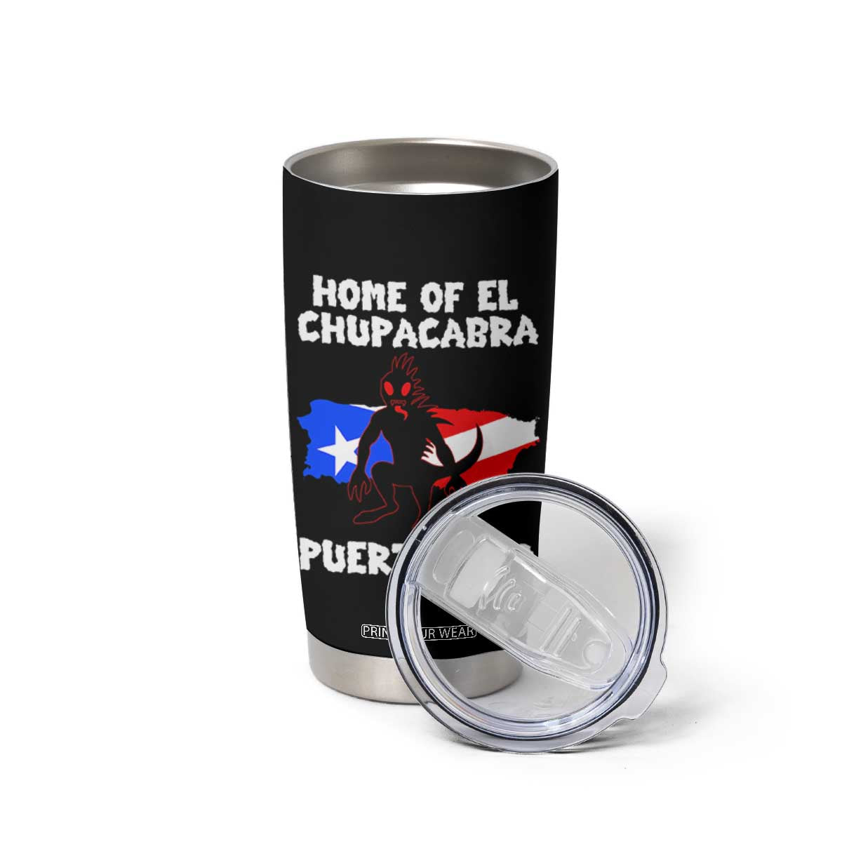 Chupacabra Tumbler Cup Home Of Puerto Rico Legend Gothic Horror Gift TS12 Print Your Wear