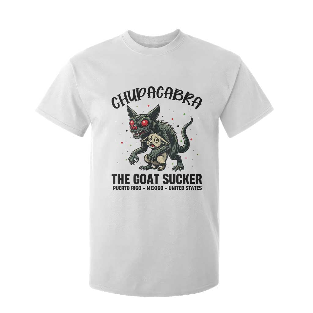 Chupacabra T Shirt For Kid The Goat Sucker Vintage Horror Cryptid Gift TS12 White Print Your Wear
