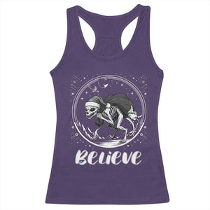 Chupacabra Racerback Tank Top Funny Believe Christmas Cryptid Gift TS12 Purple Print Your Wear