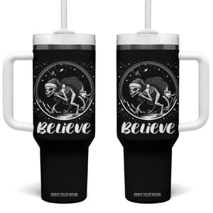 Chupacabra Tumbler With Handle Funny Believe Christmas Cryptid Gift TS12 One Size: 40 oz Black Print Your Wear