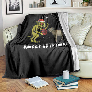 Funny Chupacabra Throw Blanket Merry Cryptmas Christmas Gift TS12 Print Your Wear