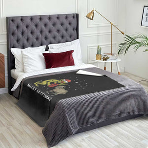 Funny Chupacabra Throw Blanket Merry Cryptmas Christmas Gift TS12 Print Your Wear