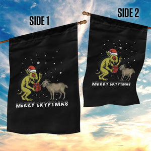 Funny Chupacabra Garden Flag Merry Cryptmas Christmas Gift TS12 Print Your Wear