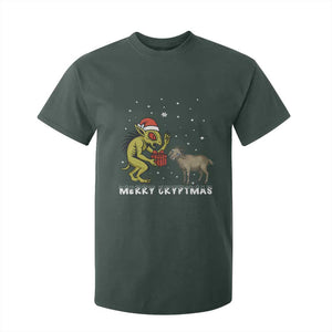 Funny Chupacabra T Shirt For Kid Merry Cryptmas Christmas Gift TS12 Dark Forest Green Print Your Wear