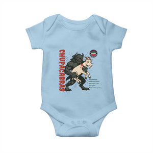 Chupacabra Baby Onesie Vintage Horror Cryptid Gift TS12 Light Blue Print Your Wear