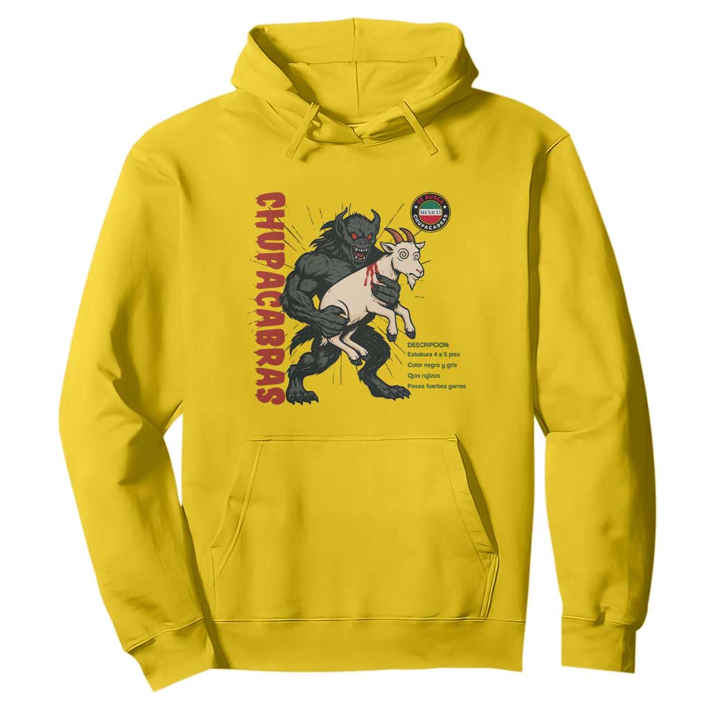 Chupacabra Hoodie Vintage Horror Cryptid Gift TS12 Daisy Print Your Wear