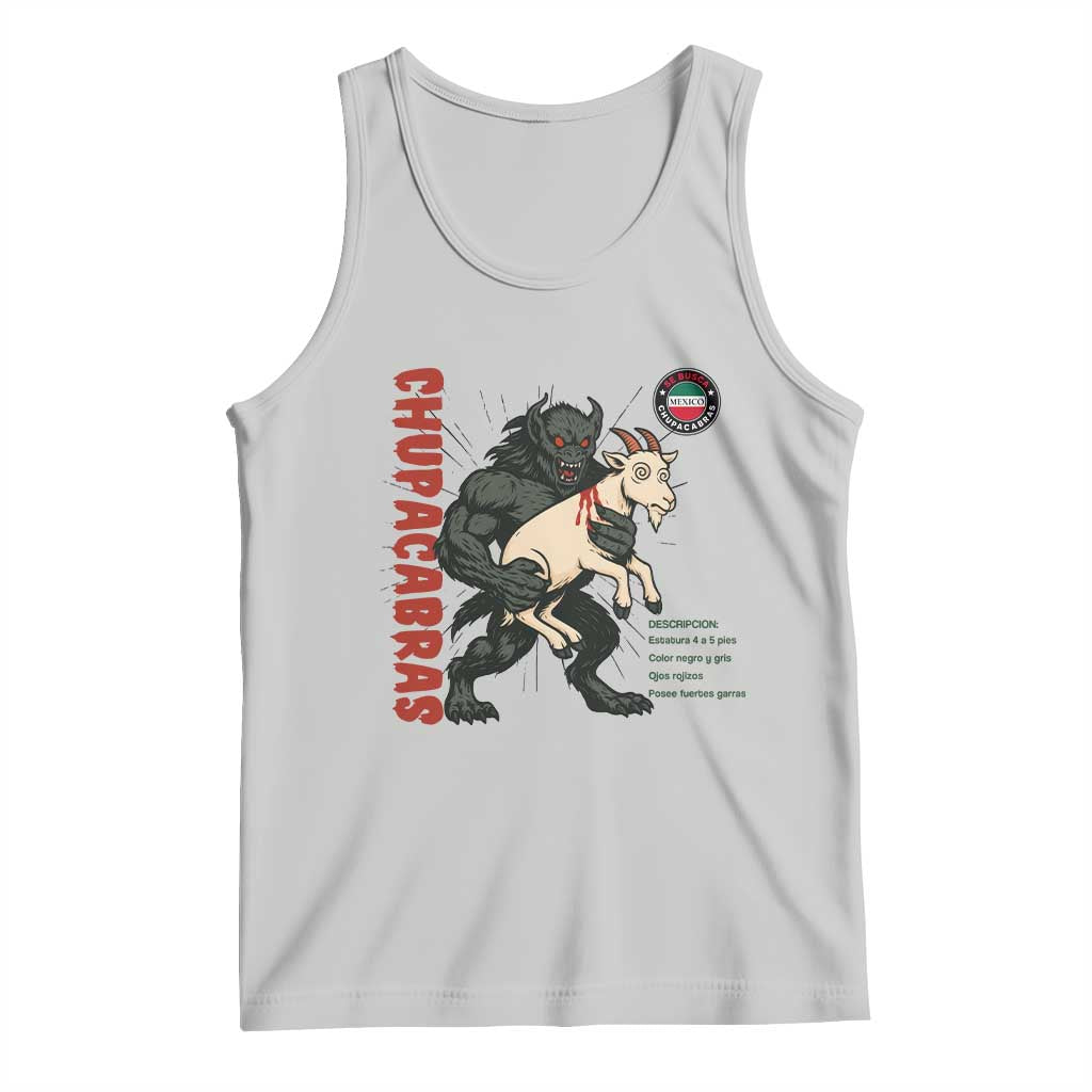 Chupacabra Tank Top Vintage Horror Cryptid Gift TS12 Ash Print Your Wear