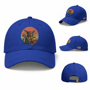 Funny Chupacabra Eat Tacos Cryptid Gift Baseball Cap TS12 Baseball Cap Universal Fit Royal Blue Print Your Wear