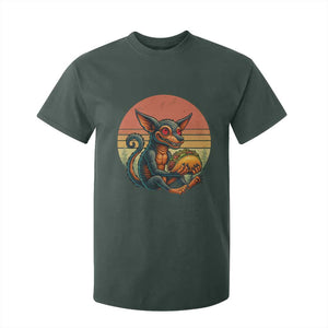 Funny Chupacabra Eat Tacos Cryptid Gift T Shirt For Kid TS12 Dark Forest Green Print Your Wear