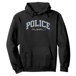 Police Mom Blue Floral Coquette Hoodie Law Enforcement Gift