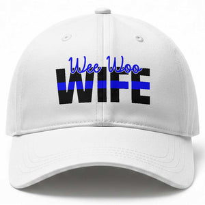 Police First Responder Spouse Baseball Cap Wee Woo Wife Proud Police Partner