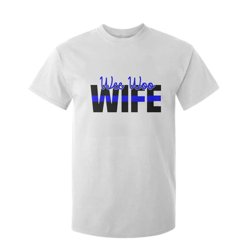 Police First Responder Spouse T Shirt For Kid Wee Woo Wife Proud Police Partner