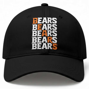 Wild Bear Claws Outdoor Baseball Cap Grizzly Bear Stacked Typography