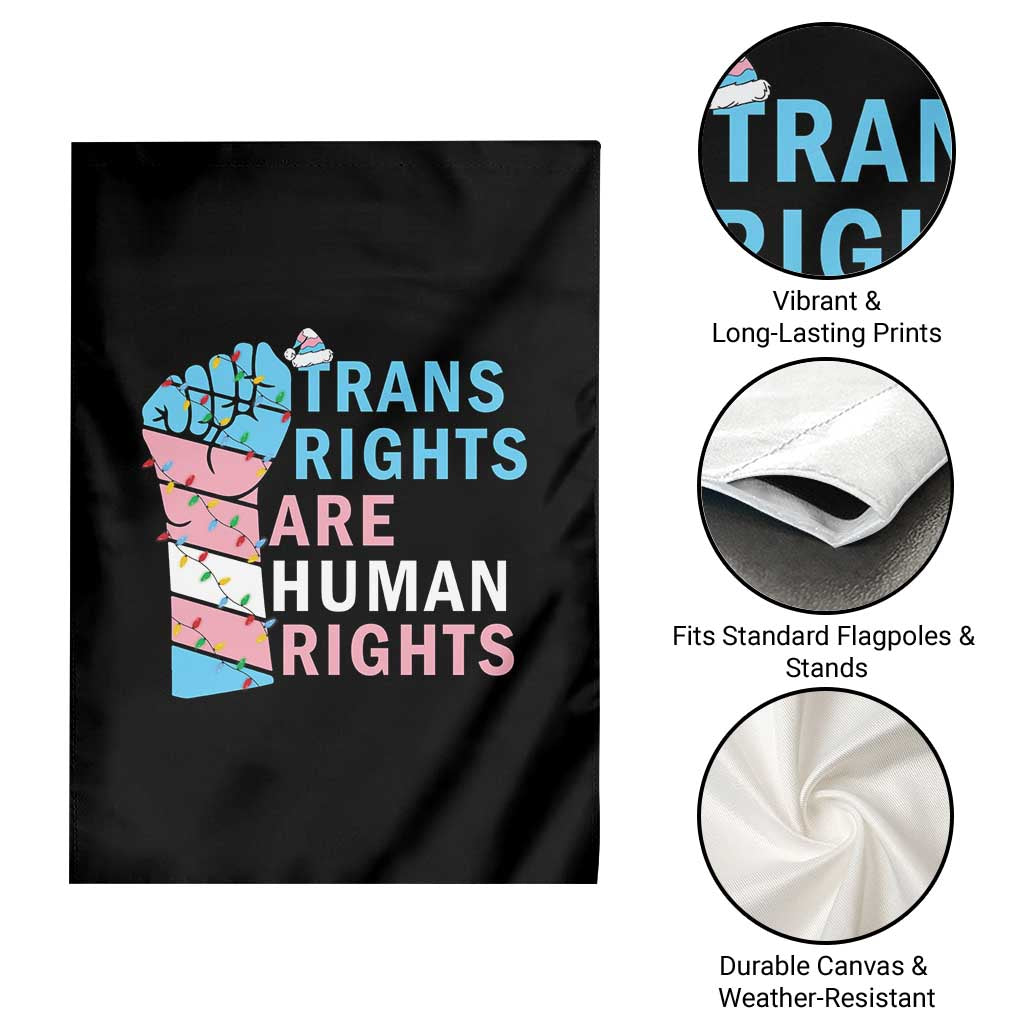 Trans Rights Are Human Rights Garden Flag Christmas LGBTQ Supporter Gift TS12 Print Your Wear