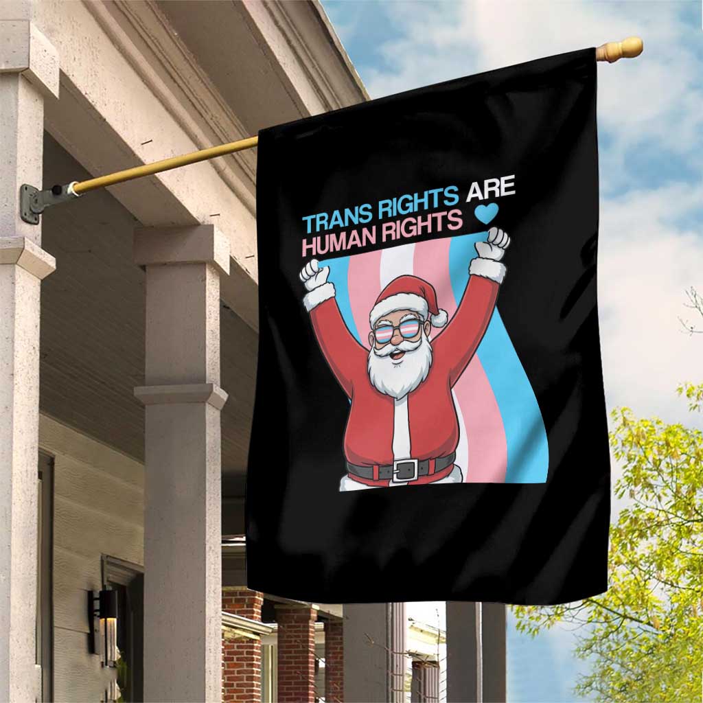 Christmas Trans Rights Are Human Rights Garden Flag LGBTQ Advocate TS12 Print Your Wear