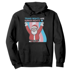 Christmas Trans Rights Are Human Rights Hoodie LGBTQ Advocate TS12 Black Print Your Wear
