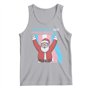 Christmas Trans Rights Are Human Rights Tank Top LGBTQ Advocate TS12 Athletic Heather Print Your Wear