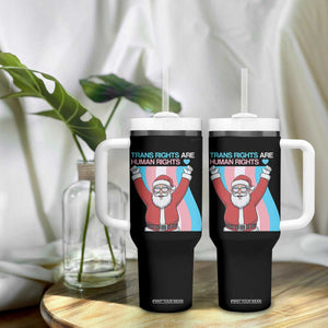Christmas Trans Rights Are Human Rights Tumbler With Handle LGBTQ Advocate TS12 Print Your Wear