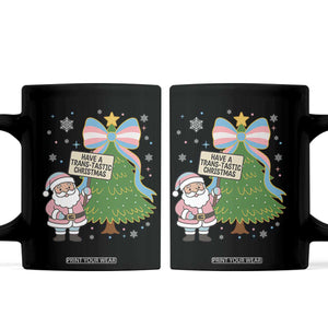 Have A Trans Tastic Christmas Coffee Mug Transgender Pride TS12 Black Print Your Wear