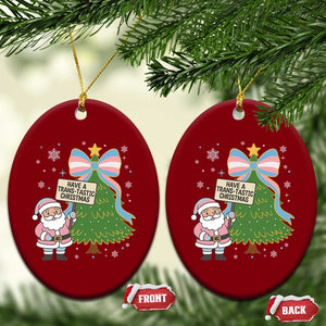 Have A Trans Tastic Christmas Ceramic Ornament Transgender Pride TS12 Print Your Wear