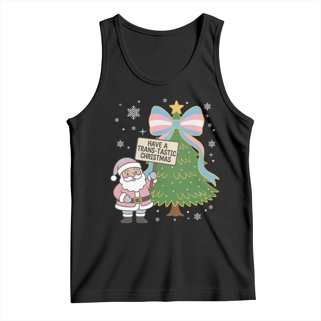Have A Trans Tastic Christmas Tank Top Transgender Pride TS12 Black Print Your Wear