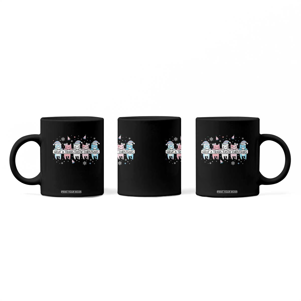 Have A Trans Tastic Christmas Gift Coffee Mug LGBTQ Cat Lover TS12 Print Your Wear