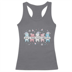 Have A Trans Tastic Christmas Gift Racerback Tank Top LGBTQ Cat Lover TS12 Charcoal Print Your Wear