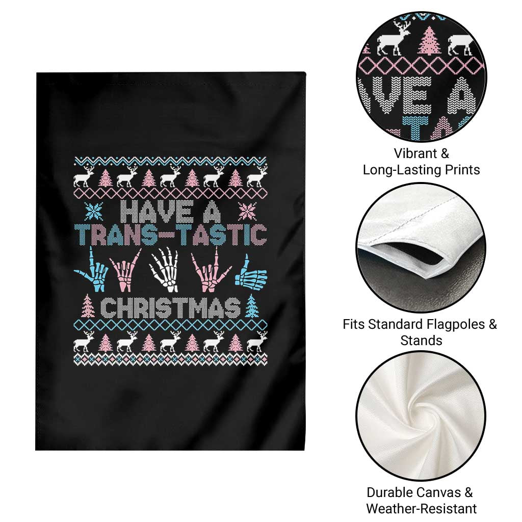 LGBTQ Trans Pride Garden Flag Have A Trans Tastic Ugly Christmas Gift TS12 Print Your Wear