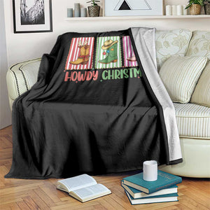 Howdy Christmas Cowboy Boots Western Pride Throw Blanket TS12 Print Your Wear