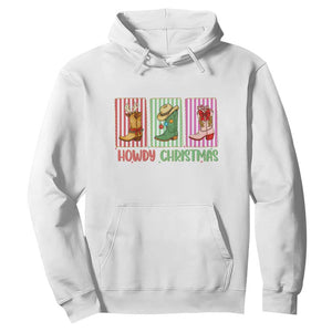 Howdy Christmas Cowboy Boots Western Pride Hoodie TS12 White Print Your Wear