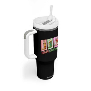 Howdy Christmas Cowboy Boots Western Pride Tumbler With Handle TS12 Print Your Wear