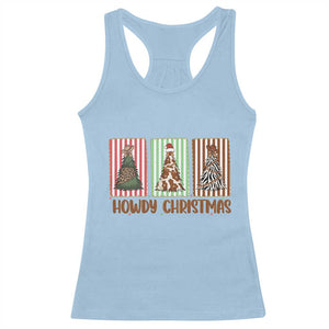 Howdy Christmas Racerback Tank Top Funny Western Xmas Tree Rodeo Fan Gift TS12 Light Blue Print Your Wear