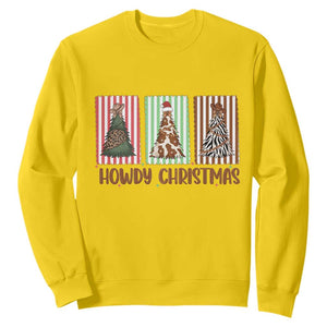 Howdy Christmas Sweatshirt Funny Western Xmas Tree Rodeo Fan Gift TS12 Daisy Print Your Wear