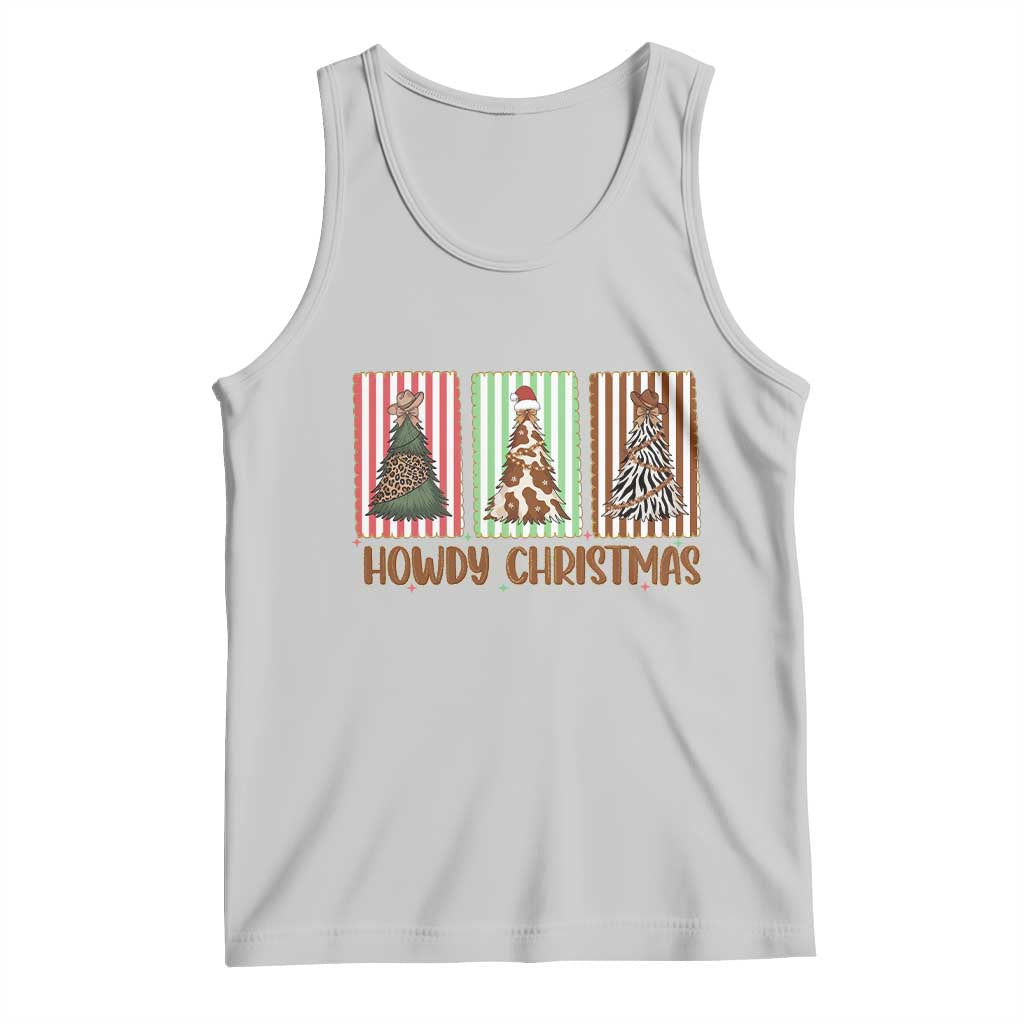 Howdy Christmas Tank Top Funny Western Xmas Tree Rodeo Fan Gift TS12 Ash Print Your Wear