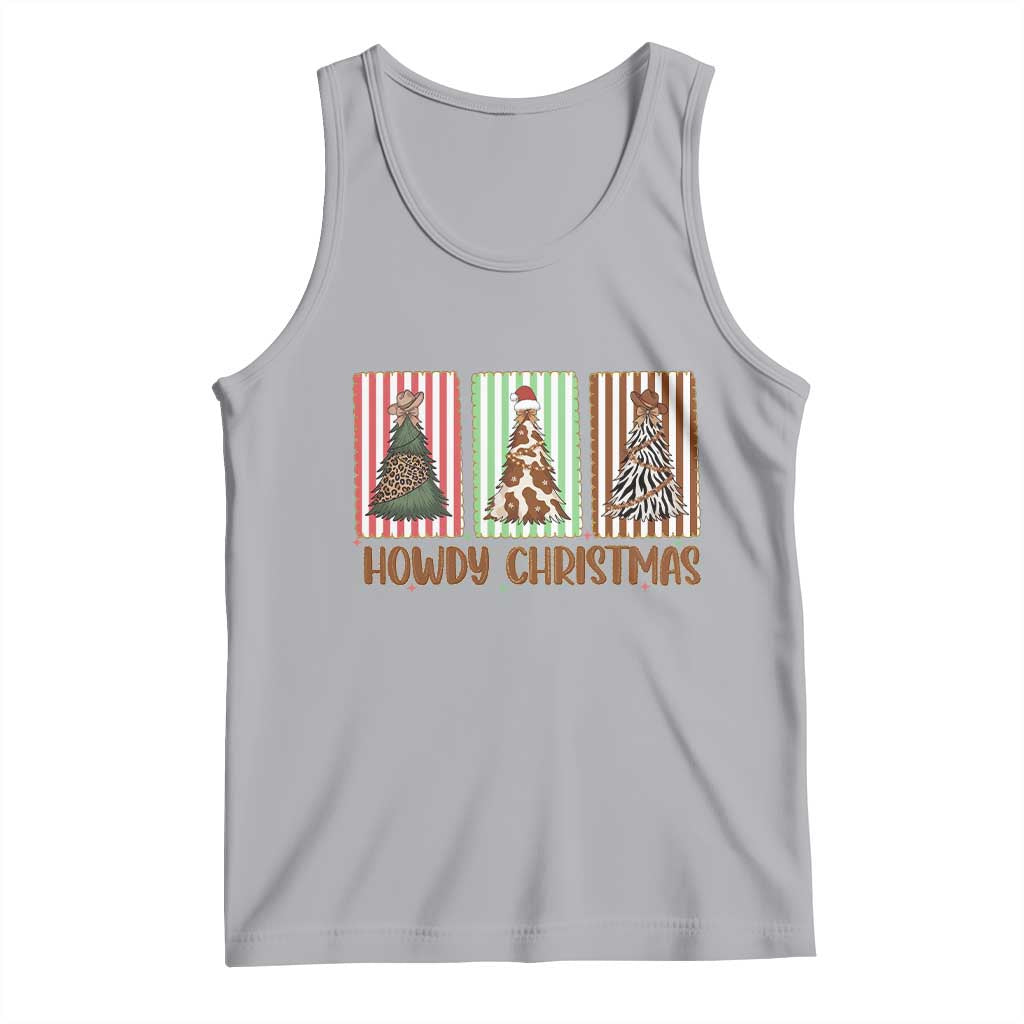 Howdy Christmas Tank Top Funny Western Xmas Tree Rodeo Fan Gift TS12 Athletic Heather Print Your Wear