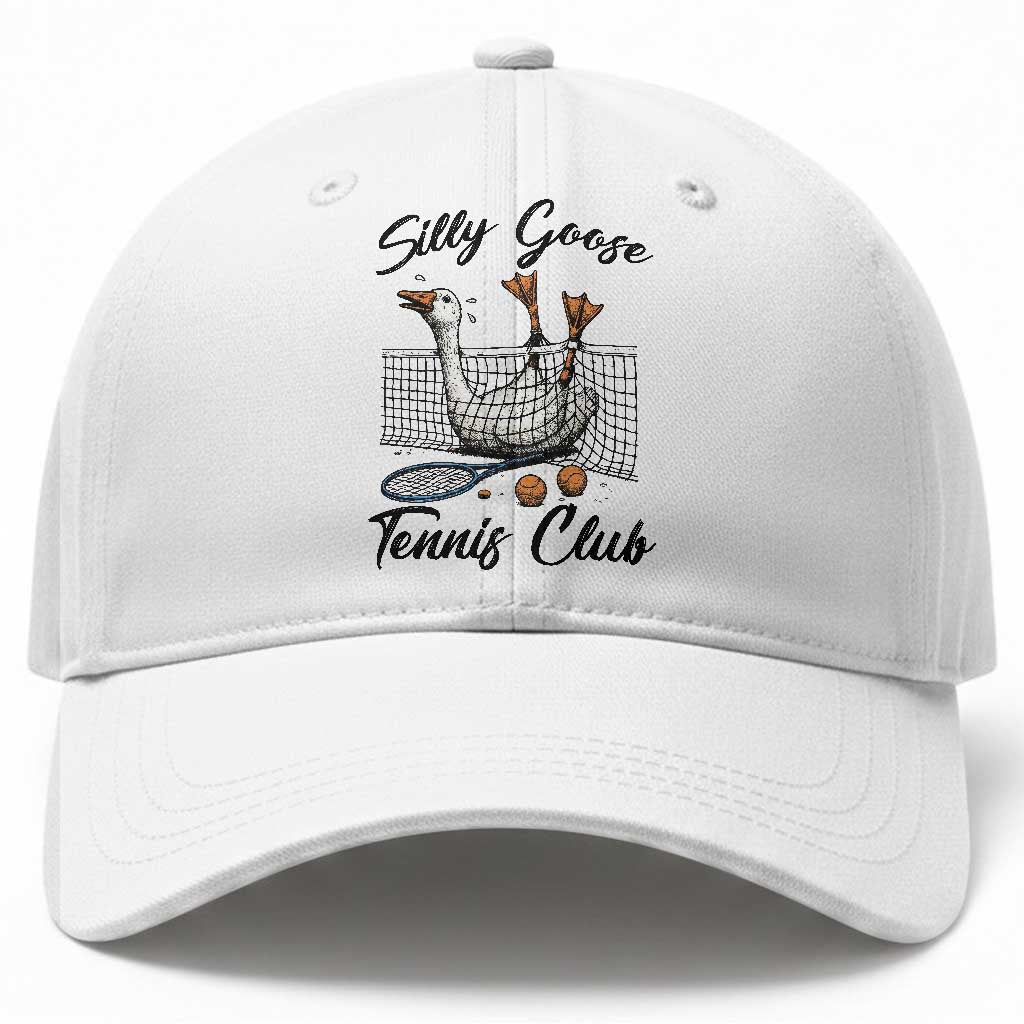 Funny Silly Goose Tennis Club Baseball Cap Tennis Lover Gift TS12 Print Your Wear