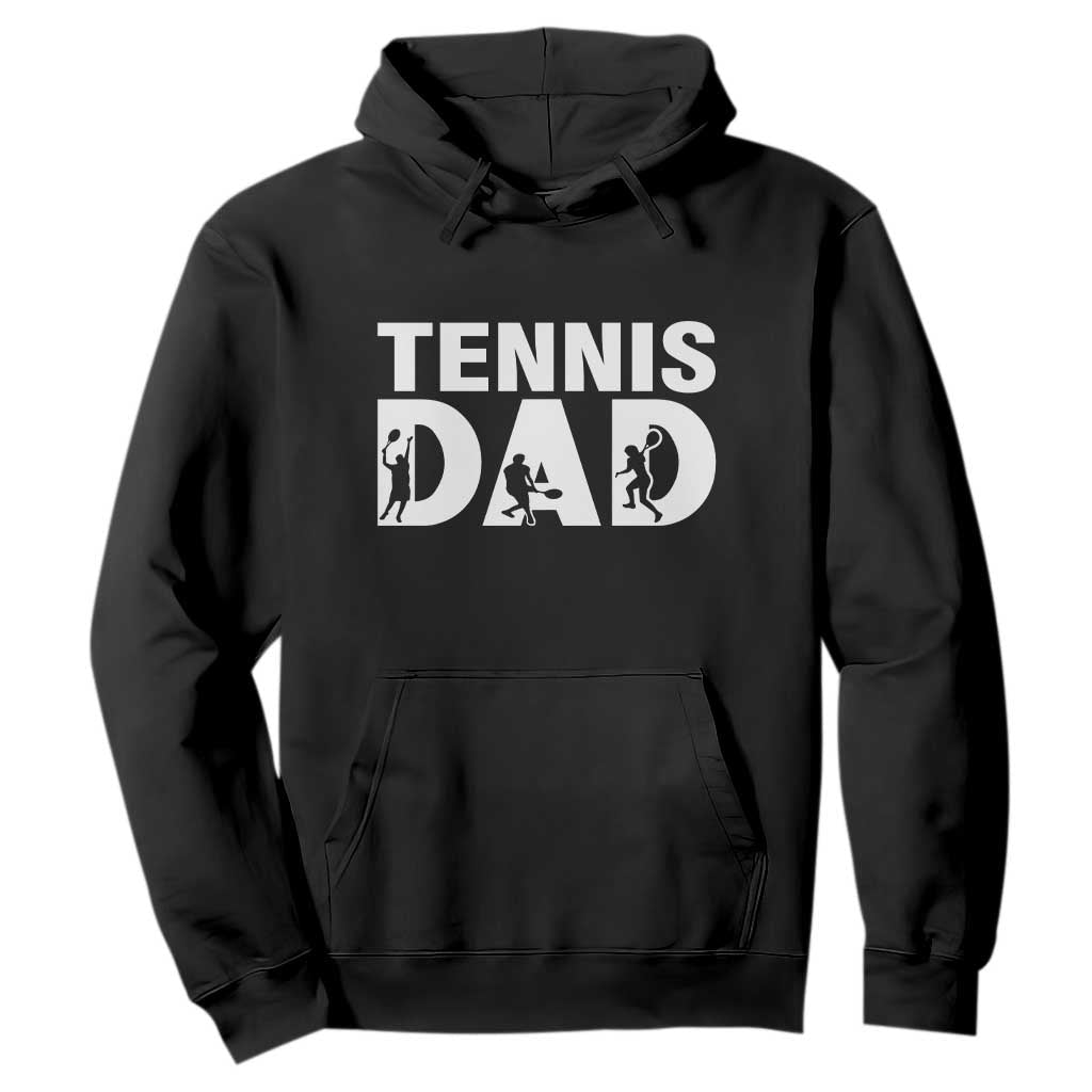 Funny Tennis Dad Life Hoodie Tennis Player Gift TS12 Black Print Your Wear
